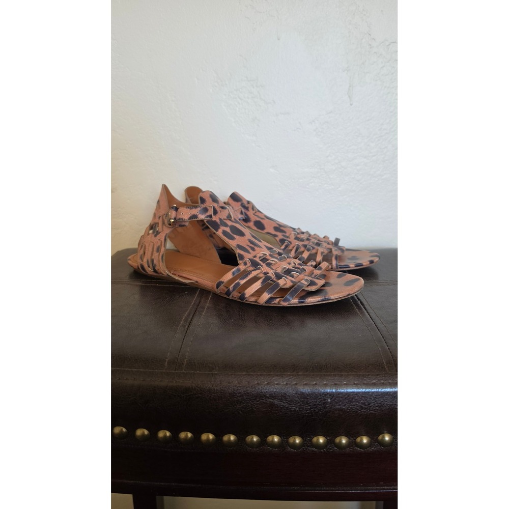 Givenchy Leopard Animal Print Leather Boho Maximalist Gladiator Sandals sz 9.5 - Picture 9 of 9